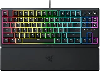 Ornata V3 Tenkeyless - Kompakt Düşük Profil Oyun Klavyesi (Meka-Membran Anahtarlar, Özel Medya Tuşları, Manyetik Yumuşak Dokunuşlu Bilek Desteği) Tr Düzeni | Siyah ürün görseli 1