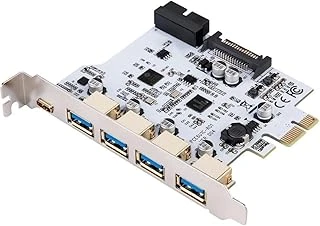 Tkz Lunatic 8550 Pci-E Express To Usb 3.0 Type C Hub Ters Çevrilebilir Usb-C/Type-C Konektör Tasarımı 5 Port 7 Adede Kadar Usb 3.0 Cihazını 4Xusb 3.0 1Xtype-C Dişi Konnektör. Çoklayıcı Kart ürün görseli 1