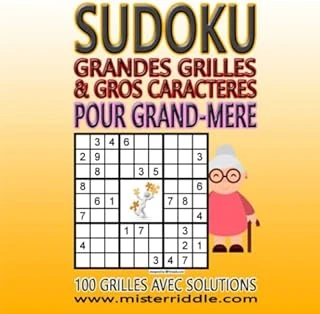 Sudoku Pour Grand-Mere - 100 Grandes Grilles & Gros Caracteres ürün görseli 1