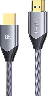 Veggieg 8K 60Hz 4K 120Hz 48 Gbps Hdr Arc Hdcp Örgülü Hdmi 2.1 Kablo 1.5 Metre ürün görseli 1