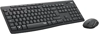 Mk295 Kablosuz Sessiz Klavye Mouse Seti, Silenttouch Teknolojisi, Gelişmiş Optik İzleme, Sıvı Dökülmesine Dayanıklı, 10 M Kullanım Mesafesi, Türkçe Q Klavye, Siyah ürün görseli 1