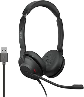 Jabra Evolve2 30 Kulaklık Seti, Gürültü Önleyici Stereo Kulaklık, Teams Sertifikalı, 2 Mikrofon Çağrı Teknolojisi, Usb-A Kablosu, Siyah ürün görseli 1