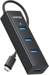 Unitek Type-C To 4 Port Usb 3.0 Hub + Type-C Power 5 Gbps (Y-3089Z01) ürün görseli 1
