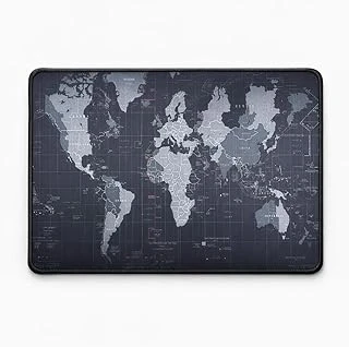 Dünya Haritalı Mouse Pad 30×24 Cm – Kaymaz Tabanlı, Dikişli Kenar, Geniş Yüzey Alanı – Ofis Günlük Kullanım ürün görseli 1