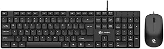 Coofbe Sessiz Yumuşak Tuşlu Ofis Bilgisayar Laptop Kablolu Klavye Mouse Seti 104 Tuşlu Q Klavye ürün görseli 1