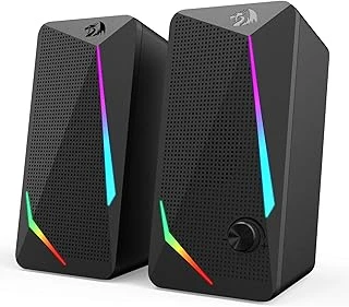 Redragon Gs510 Waltz Rgb Masaüstü Hoparlörler, Led Arka Aydınlatmalı 2.0 Kanallı Pc Stereo Hoparlörler, Gelişmiş Bas Kolayca Erişilebilen Ses Kontrolü, Usb 3,5 Mm Kablo Ile ürün görseli 1