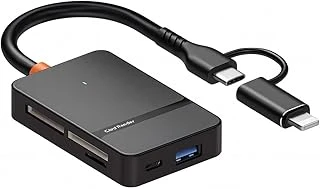 Kyrotech 8İn1 Type-C Çoklayıcı Adaptör, Usb Hub Çevirici Usb A, Sd, Tf, Ms Kart Girişli Çok Portlu Dönüştürücü, Laptop, Android, Tablet, Macbook Uyumlu, Hızlı Veri Aktarımı, Tak-Çalıştır ürün görseli 1