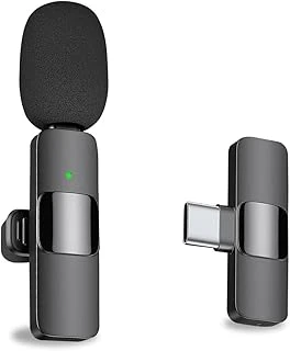 Maybesta Android Bilgisayar Için Profesyonel Kablosuz Yaka Yaka Mikrofonu - Kablosuz Yönlü Kondenser Kayıt Mikrofonu Usb C Arayüzü Ile Röportaj Video Podcast Vlog ürün görseli 1