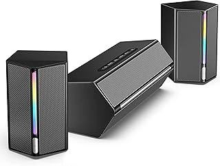 Fifine Ampligame A22 Rgb Hoparlör - Subwoofer'Lı Pc Ses Sistemi - 3.5Mm Aux Girişli - Masaüstü Tv Uyumlu ürün görseli 1