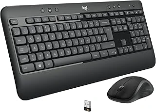Mk540 Kablosuz Klavye Mouse Seti, Unifying Usb Alıcı, 10 M Kullanım Mesafesi, Sıvı Dökülmesine Dayanıklı, Ayarlanabilir Yükseklik, Siyah ürün görseli 1