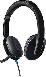 H540 Kablolu Kulak Üstü Mikrofonlu Kulaklık, Ayarlı Sürücüler Dahili Ekolayzer, Dijital Stereo Ses, Kulaklık Üzeri Denetimler, Gürültü Önleyici Katlanabilir Mikrofon, Siyah ürün görseli 1