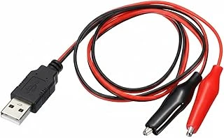 Usb Erkek - Küçük Krokodil Uçlu 5V 2A Test Kablosu 60 Cm ürün görseli 1