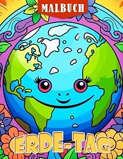 Erde-Tag Malbuch: Schütze Unseren Planeten Mit Diesem Atemberaubenden Malbuch Mit Über 30 Seiten - Das Perfekte Geschenk Für Jede Gelegenheit. ürün görseli 1