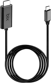 Bix Bx02Hb Usb-C To 4K@30Hz Hdmi Kablo 1.8 Metre Windows Android Uyumlu Hdcp Destekli Gri ürün görseli 1