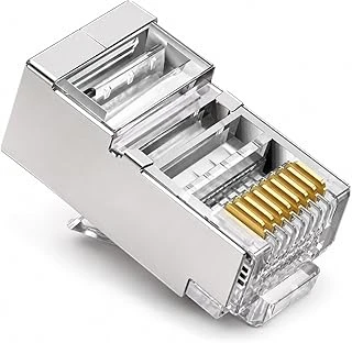 Primex Px-Cat660 Metal Cat6 Rj45 Konnektör 100’Lü Paket, Shielded Metal Cat6 Jak, Ethernet Kablo Ucu, Cat6 Lan Utp Ftp Stp Kablo İçin Rj45 Kablo Başlığı ürün görseli 1