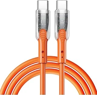 Geliştirilmiş Dayanıklılık Estetik, Akıllı Telefonlar Için Hızlı Şarj Kablosu, 60W 480Mb/S Veri Aktarımı, Saf Bakır Tel, Anti-Kırılma Özellikli (Usb Tip C) ürün görseli 1