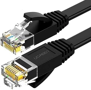 Ugreen Cat6 Flat Ethernet Kablosu, 5 Metre, Siyah ürün görseli 1