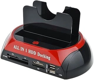 Primex Px-385 Harici Usb 2.0 2.5/3.5 Ide + Sata Hdd Docking, Kart Okuyuculu Harddisk Okuma Adaptörü, Eski Ide Sata Disk Veri Aktarım Çevirici, Pc Laptop Teknik Servis İçin Harici Disk Bağlantı Aparat ürün görseli 1