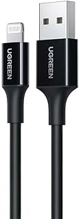 Ugreen Iphone Lightning 2.4A Data Şarj Kablosu Siyah 2 Metre ürün görseli 1