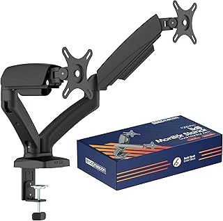 F200 17-34” İkili Monitör Standı Siyah (Maks: 10Kg) ürün görseli 1