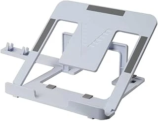 Masaüstü Bilgisayar Kademeli Laptop Standı + Telefon Standı F28 Beyaz ürün görseli 1