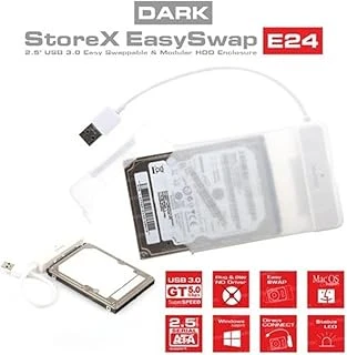 Dark Dk-Ac-Dse24U3, Storex E24 2.5" Usb 3.0 Çıkarılabilir Başlıklı Şeffaf Sata Disk Kutusu ürün görseli 1