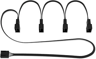 Arctic 4-Pin Pwm Fan Splitter Kablosu - 4 Kasa Fanları, Pc Fanları, Pwm Splitter Kablosu, Çoklu Fan Konektörü, Fan Splitter, Uzatma Kablosu, Splitter, Y-Splitter, Adaptör, Pc - Siyah ürün görseli 1