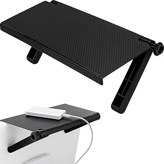 Tv Üstü Raf – Ayarlanabilir Tv Üstü Stand, Monitör Üstü Raf, Ekran Üstü Düzenleyici, Karbon Desen Kaymaz Organizer, Modem Kumanda Router Telefon Rafı ürün görseli 1