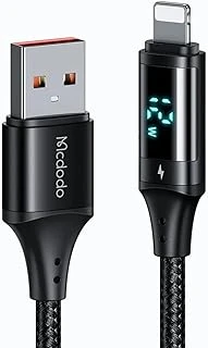 Mcdodo Ca-1060 Lightning Dijital Göstergeli Data-Şarj Kablosu 3A 1.2M, Siyah ürün görseli 1