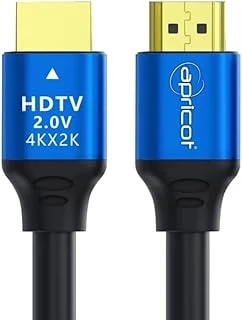 Apricot Ap-Xhdm3 4K Hdmi Kablo 3 Metre - V2.0 Hd Yüksek Hızlı Hdmi Kablosu, 60Hz Hdr Arc Destekli, Ps5, Xbox, Pc Tv Uyumlu ürün görseli 1
