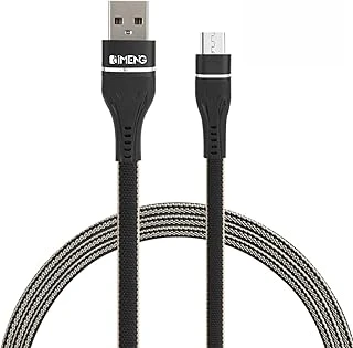 İmeng 3.1A Usba To Micro Örgülü Data Hızlı Şarj Kablosu Ml108 Siyah ürün görseli 1