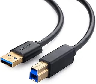 Ugreen 10372 2M Usb A Usb B Fişi Siyah - Usb A Usb B 3.0 (3.1 Gen 1), Siyah ürün görseli 1