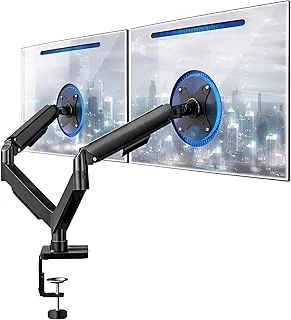 17-32" Çift Kollu Monitör Kolu Vesa Uyumlu Tam Hareketli 9+9 Kg Taşıma Kapasiteli Monitör Standı ürün görseli 1