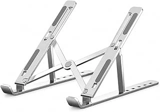 Primex Ads-Al05 Alüminyum Ayarlı Laptop Standı, Macbook Notebook Yükseltici Tutucu, Katlanabilir Taşınabilir Ergonomik Laptop Altlığı, 10-16 İnç Uyumlu, Kaymaz Silikon Destekli Gümüş Stand ürün görseli 1
