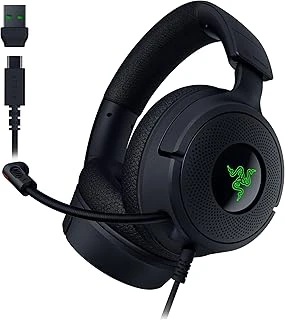 Kraken V4 X - Kablolu Pc Oyun Kulaklığı (Triforce 40Mm Sürücüler, Geri Çekilebilir Kardioid Mikrofon, 7.1 Surround Ses, Chroma Rgb, Pc Için - Usb-C Üzerinden Konsol Telefonlar) Siyah ürün görseli 1