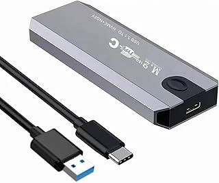 M.2 Nvme Usb3.1 Tip-C Gen2 10Gbps, Type-C Nvme+Ngff Adaptörü, Gri Alüminyum, Taşınabilir Katı Hal Sürücü Kasası, Laptop Macbook Için ürün görseli 1