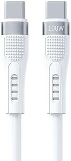 Pdateknoloji 100W Type-C To Type-C Hızlı Şarj Data Kablosu 1.3M Beyaz Az-B03A (100W Type-C To Type-C Beyaz) ürün görseli 1