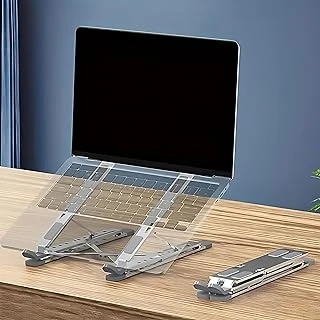 Ayarlanabilir Laptop Standı – 7 Kademeli, Ergonomik, Kaymaz Silikon Destekli, Taşınabilir Dizüstü Bilgisayar Tablet Standı ürün görseli 1
