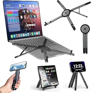 Manyetik 3’Ü 1 Arada Ayarlanabilir Masaüstü Laptop, Tablet Telefon Standı – Katlanabilir Metal Gövde ürün görseli 1
