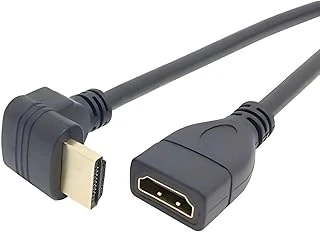Lunatic 5060 Hdmi Dişi Erkek Uzatma 90 Derece Dirsek Kablosu 15Cm ürün görseli 1