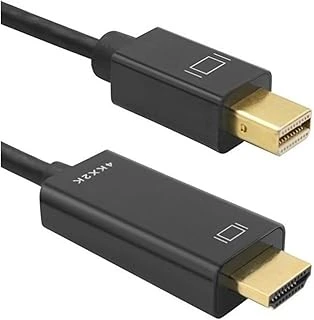 Coverzone Mini Displayport To Hdmi Kablo – 4K Uhd 1080P Destekli, Tak Çalıştır, Ses Görüntü Aktarım Adaptörü, Laptop – Monitör – Tv Bağlantısı Için Dönüştürücü Kablo | 1.8 Metre | Zr167 ürün görseli 1