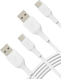 Belkin Boost Charge Usb C Şarj Kablosu, Usb-C, Usb-A Kablosu, Iphone 16, 15, Galaxy S24, S23, Google Pixel, Ipad Pro, Switch Daha Fazlası Için, 1 Metre, 2'Li Paket, Beyaz ürün görseli 1