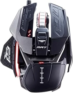 Mad Catz Otantik R.A.T. X3 Kablolu Oyun Faresi, 3 Kaydırma Tekerleği Halka Seçenekleri, Ekstra Aksesuarlarla, 10 Kullanıcı Profili Için Yerleşik Bellek, Karbon Fiber Başparmak Dayanakları, Siyah ürün görseli 1