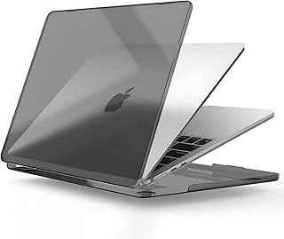 Minesk Macbook Air 13.3 Inç M1 Ile Uyumlu Polikarbonat Sert Koruyucu Çizilme Darbe Önleyici Kılıf A2337 A2179 A1932 (Siyah Şeffaf, 13.3 Inç 2018-2022 Arası (M1 Işlemci)) ürün görseli 1