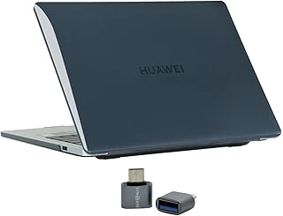 Matebook 14 Kılıf Uyumlu Kristal Parlak Sert Hard Case İnce Hafif Darbe Çizilme Koruma 2021-2023 Siyah ürün görseli 1