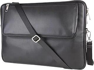 2K S.Deri Laptop Çantası,Tablet Çantası,14'' Inç,Vegan,Omuz Valiz Askılı,Aksesuar Evrak Cepli,25.5 * 36 * 2 Cm.,Siyah ürün görseli 1