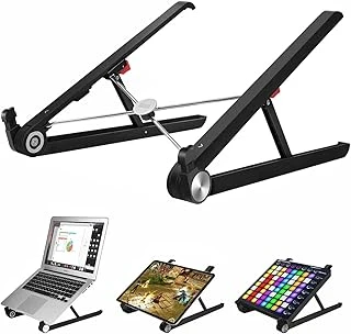 Bix Saiji X1 Laptop Sehpası, Katlanabilir, Tablet Sehpası, Alüminyum Alaşım, Online Sınıf Çalışması, Duruşu İyileştirme, Isı Dağılımı Macbook, Ipad 10-15,6 Inç Olan Tüm Cihazlar Ile Uyumlu. Siyah ürün görseli 1