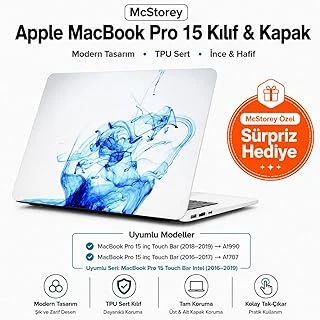 Mcstorey Macbook 15 Renkli Desenli Kılıf A1707 A1990 Uyumlu Baskılı Sert Kılıf İnce Hafif Koruyucu Kapak ürün görseli 1