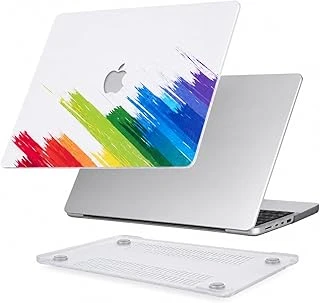Mcstorey Macbook 13 Renkli Desenli Kılıf A1706 A1989 A2159 A2251 A2289 A2338 M1 M2 Uyumlu İnce Hafif Sert Kapak Koruyucu Kılıf Beyaz ürün görseli 1