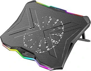 Vertux Dizüstü Bilgisayar Soğutma Standı, Sessiz Soğutmalı Dizüstü Bilgisayar Pedi, Rainbow Led Işıklı, Ayarlanabilir Çoklu Yükseklik, 2 Usb Bağlantısı, Entegre Kaymaz Sap, 17 Inçe Kadar D ürün görseli 1